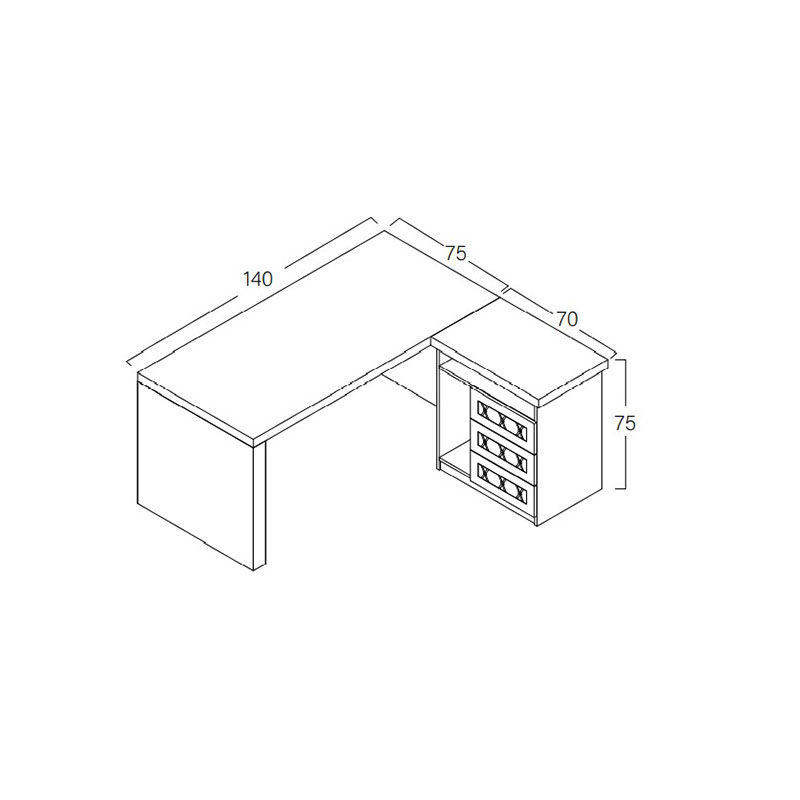 میز کارشناسی سینما چوب مدل پاچیرا - Thumbnail 1